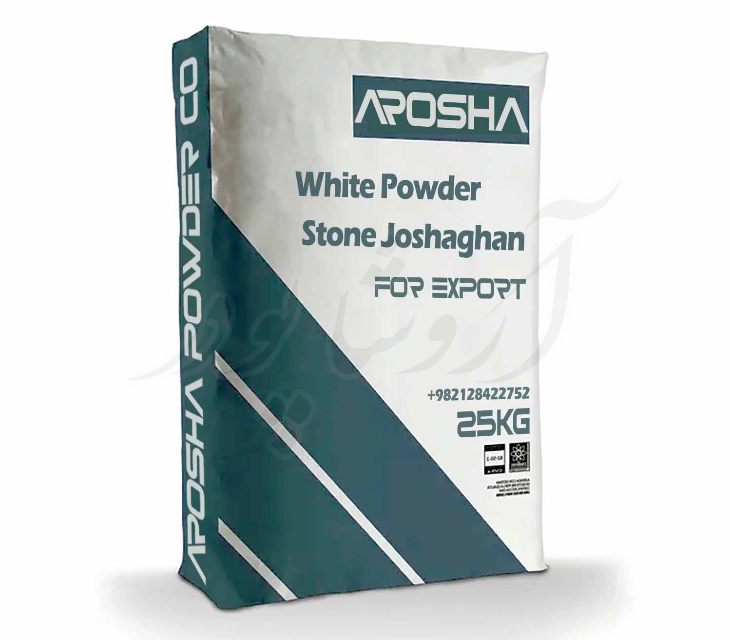 کیسه 25 کیلوگرمی پودر سنگ سفید جوشقان مخصوص صادرات