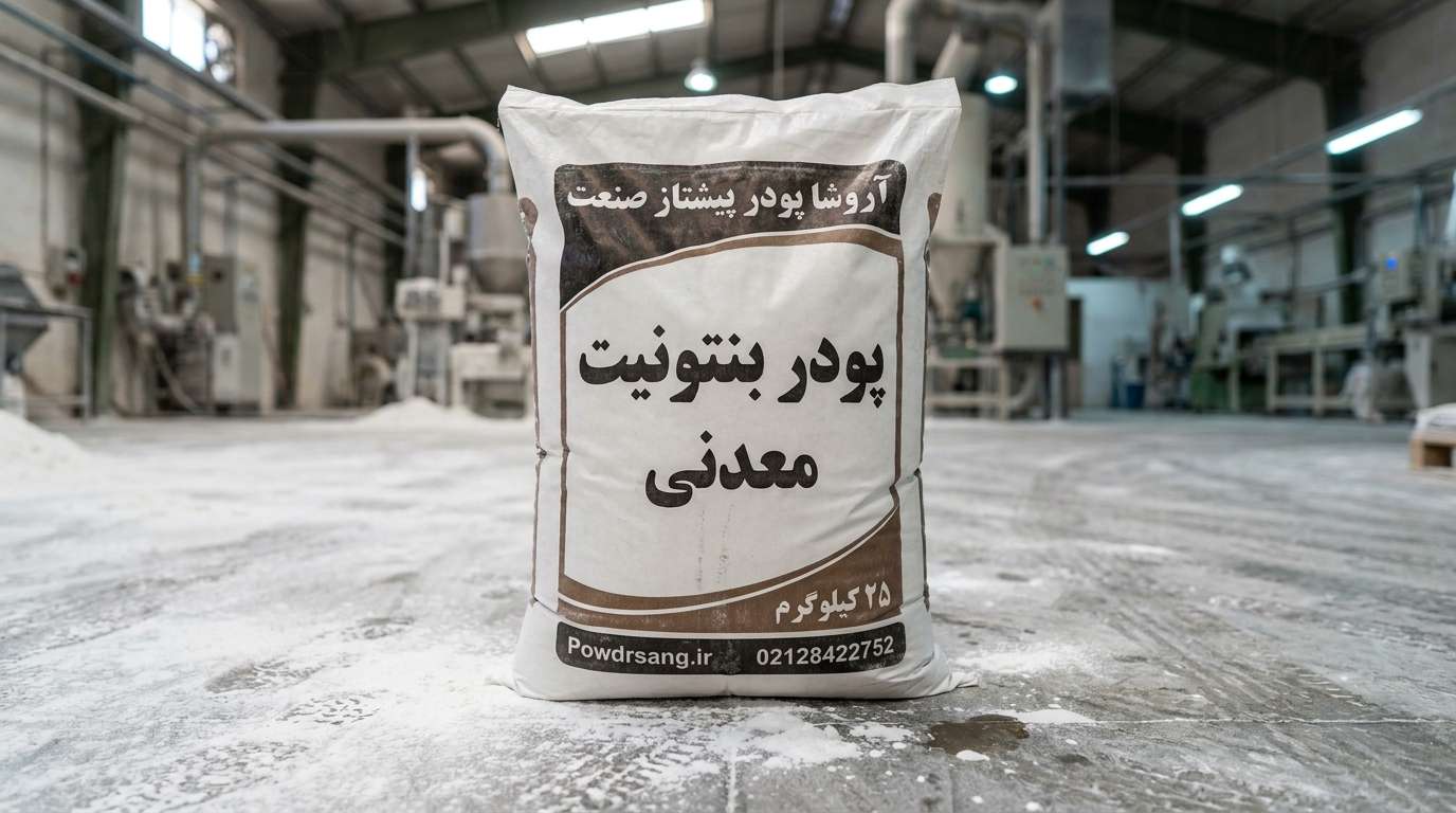 کارخانه تولید پودر بنتونیت معدنی آروشا پودر